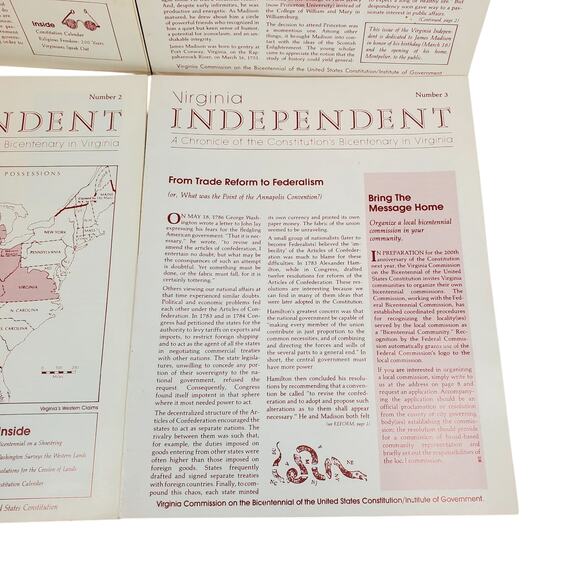 Virginia Independent A Chronicle of the Constitution's Bicentenary in VA 1-3 - Picture 5 of 7
